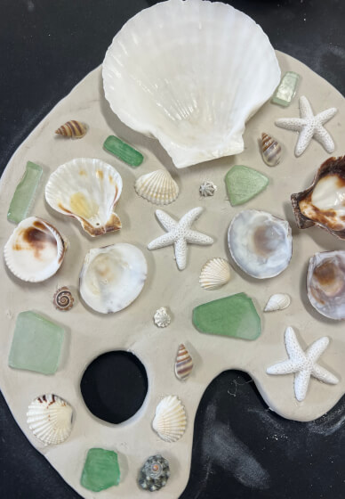 Shell Paint Palette Experience with UV Resin
