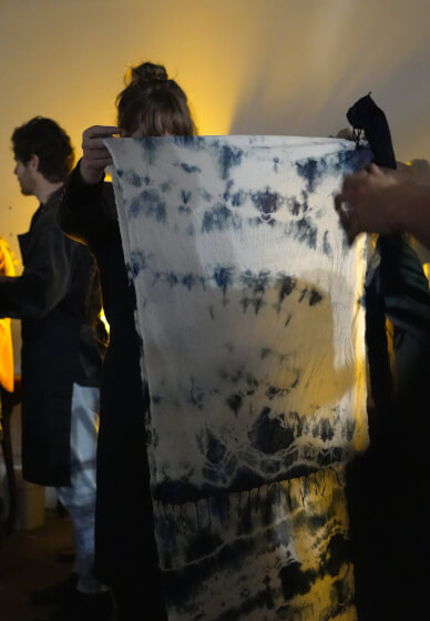 Shibori Scarf and Wine Workshop