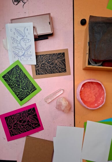 Signs of the Zodiac Lino Print Class