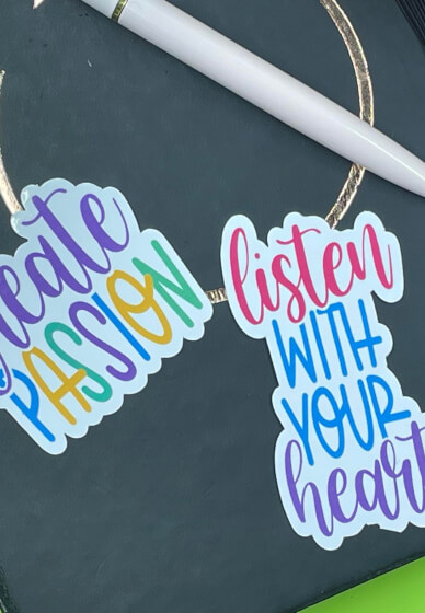 Silhouette Print and Cut Stickers Class