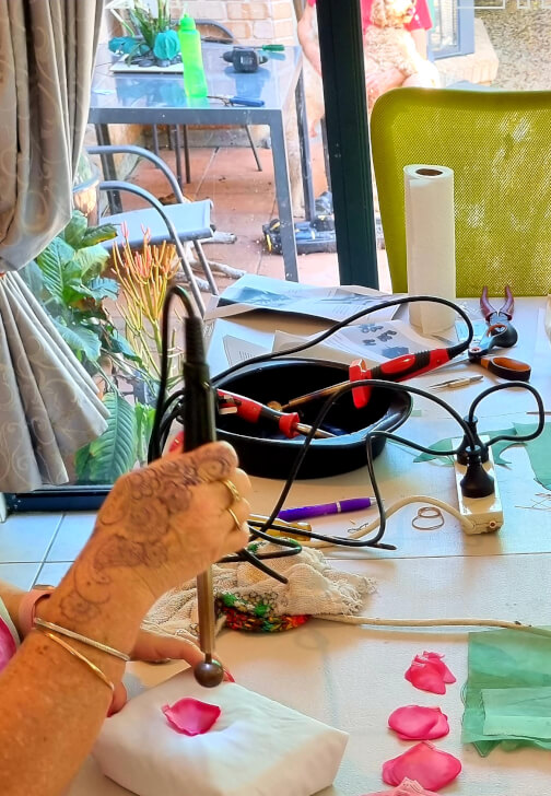 Silk Rose Workshop in Japanese Flower-Making Techniques