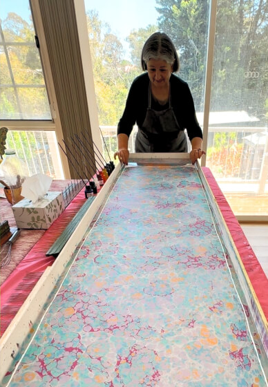 Silk Scarf Marbling Workshop