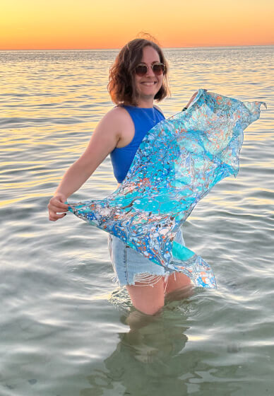 Silk Scarf Marbling Workshop