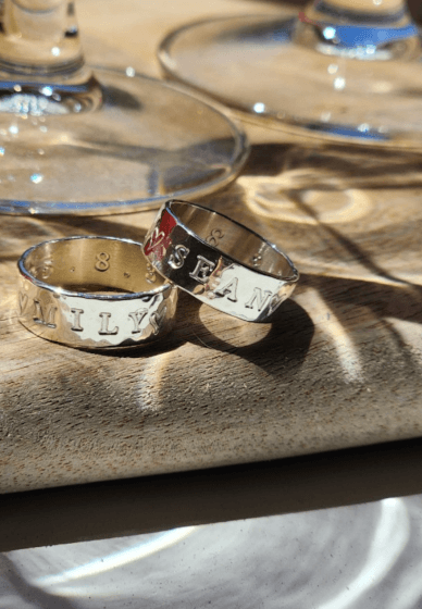 Silver Letter Ring Making Class