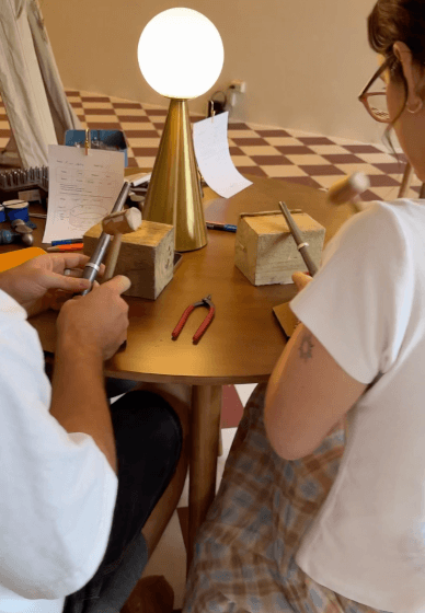 Silver Letter Ring Making Class