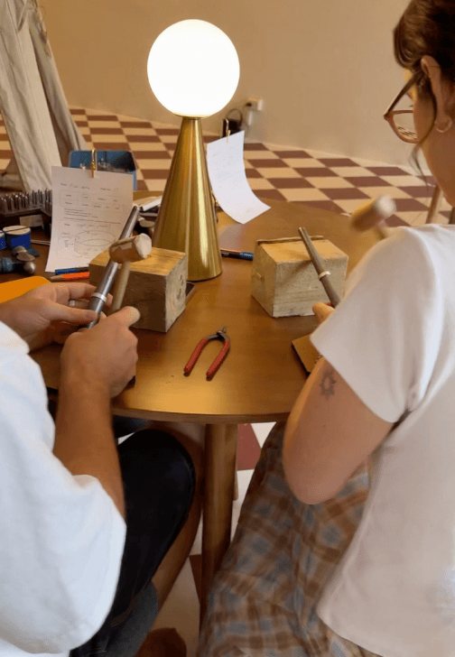 Silver Letter Ring Making Class