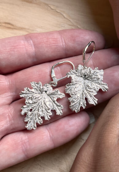 Silver Pendant or Earrings Workshop: Casting Nature Into Silver
