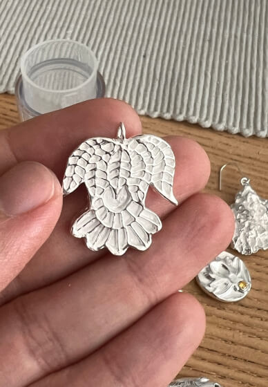 Silver Pendant or Earrings Workshop: Casting Nature Into Silver