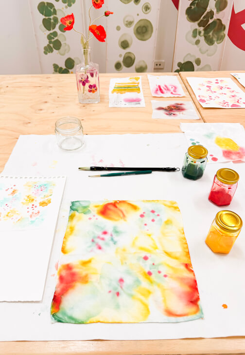 Simple Silk Painting Workshop for Beginners