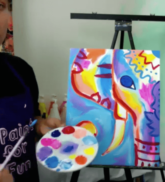 sip and paint nyc elephant
