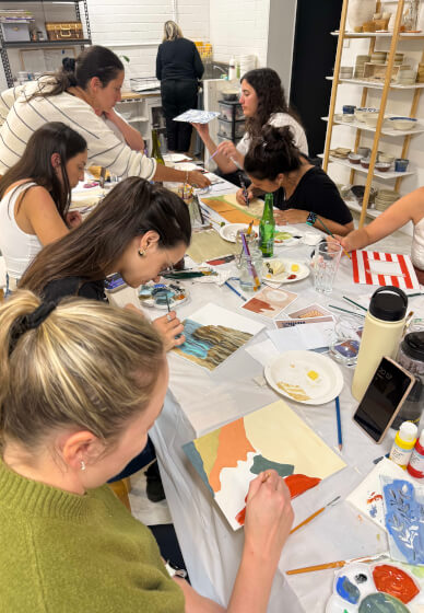 Sip and Paint Class: Creative Freedom on Canvas