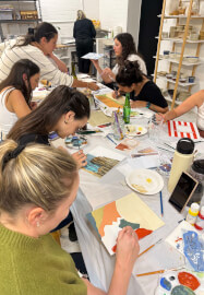 Sip and Paint Class: Creative Freedom on Canvas