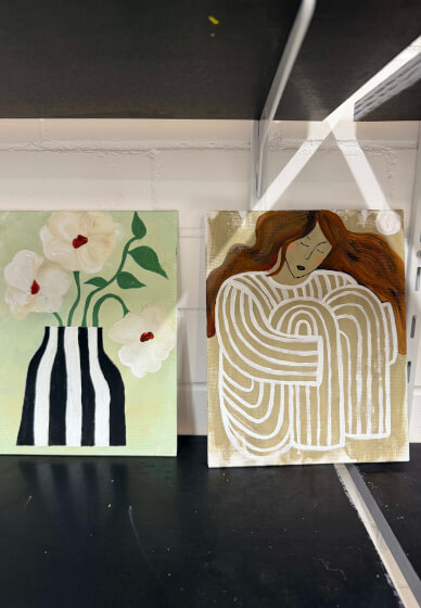 Sip and Paint Class: Creative Freedom on Canvas