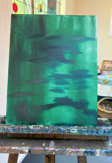Sip and Paint Class with Paella: The Lotus Pond