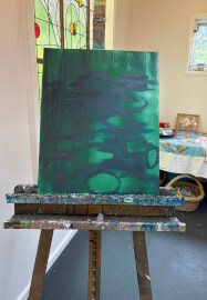 Sip and Paint Class with Paella: The Lotus Pond