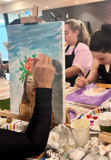 Sip and Paint Party Workshop