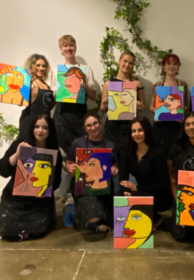 Sip and Paint Your Person Picasso-style Class