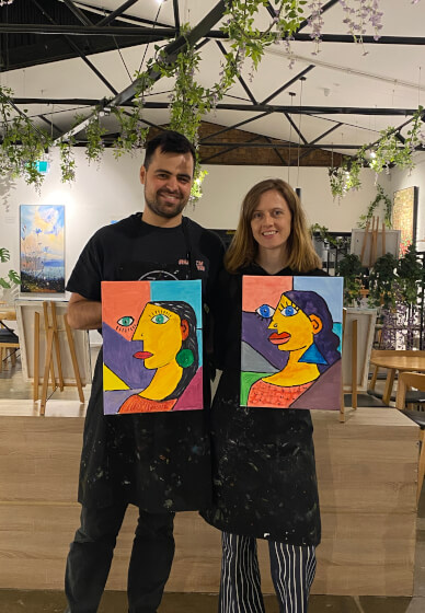 Sip and Paint Your Person Picasso-style Class