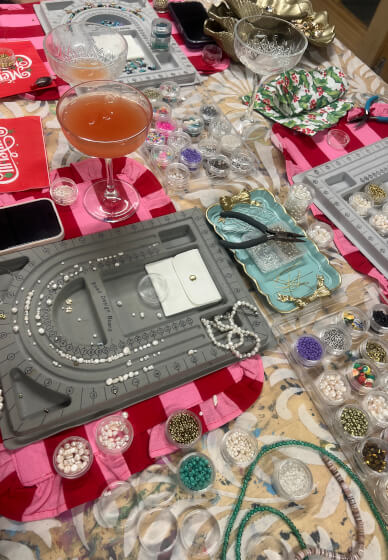 Sip and Pearl Jewellery Making Class
