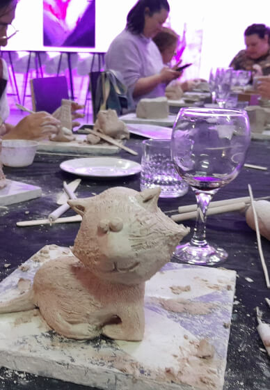 Sip and Sculpt Class: Make a Ceramic Pet Sculpture