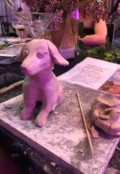 Sip and Sculpt Class: Make a Ceramic Pet Sculpture