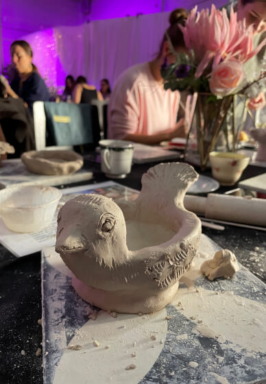 Sip and Sculpt Class: Quirky Pots and Plates - Little Ginger