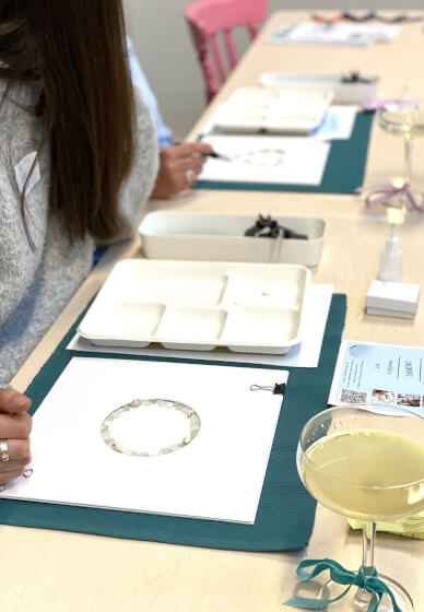 Sip and Sea Glass Jewellery or Artwork Workshop