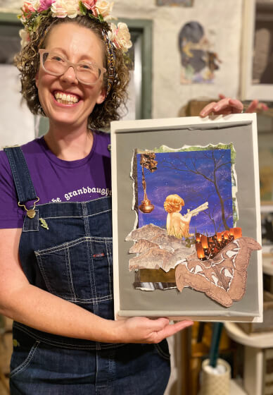 Sip and Snip Collage Workshop (at Montsalvat Arts, Eltham)