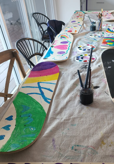 Skate Deck Art Party Workshop