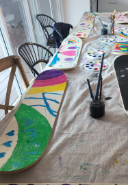 Skate Deck Art Party Workshop