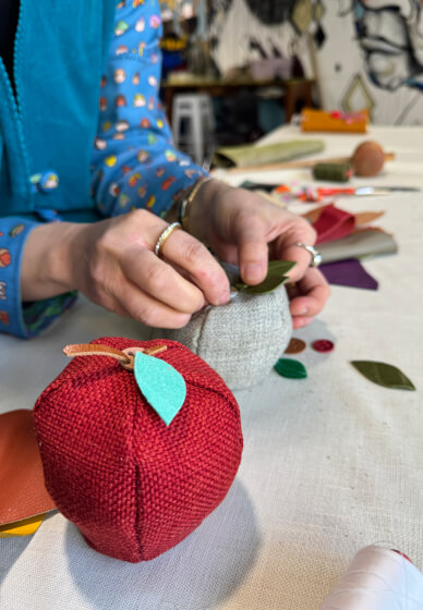 Slow Stitch Workshop with Izumi Sew a Little Fruit