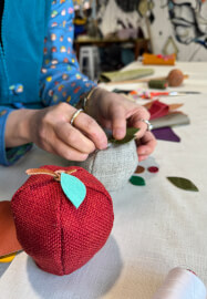 Slow Stitch Workshop with Izumi Sew a Little Fruit