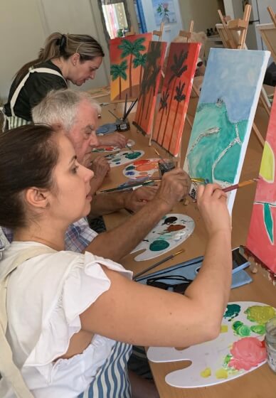 Solar Surfers Paint and Sip Workshop