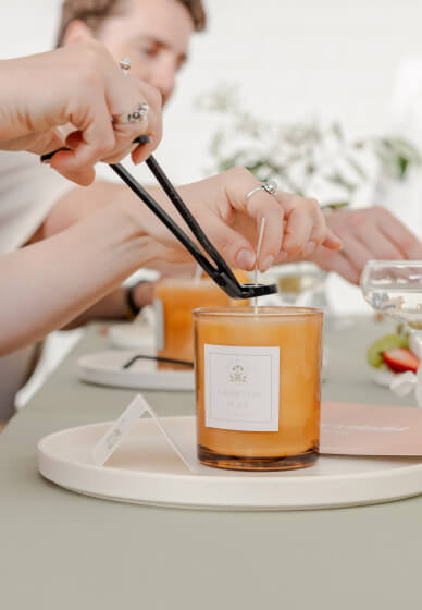 Soy Candle Making and Mimosas Workshop