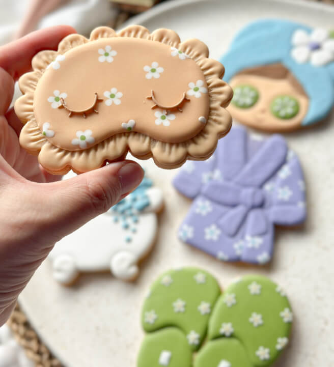 Spa Themed Royal Icing Cookie Class