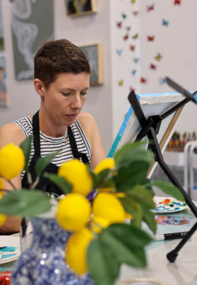 Still Life Floral Abstract Art Painting Class