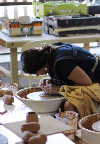 Spin and Sip Pottery Wheel Class