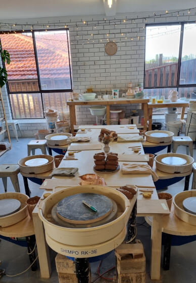 Spin and Sip Pottery Wheel Class