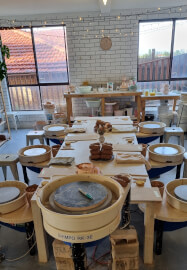 Spin and Sip Pottery Wheel Class