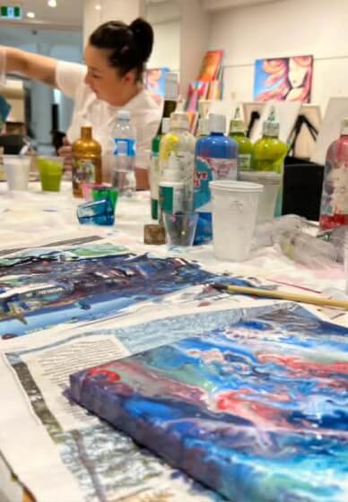 Splatter Paint Room Experience