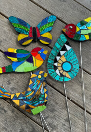 Stained Glass Garden Mosaic Course