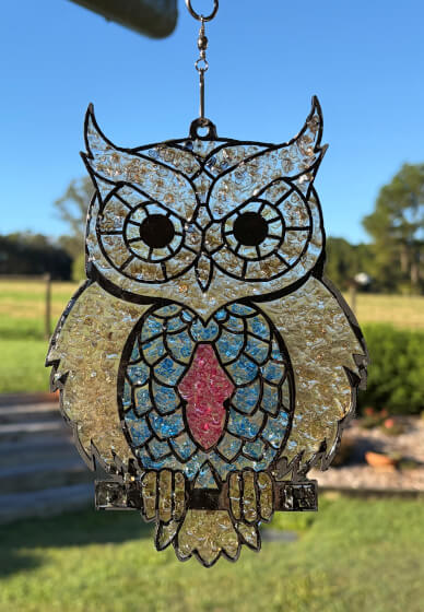 Stained Glass Inspired Suncatcher Workshop