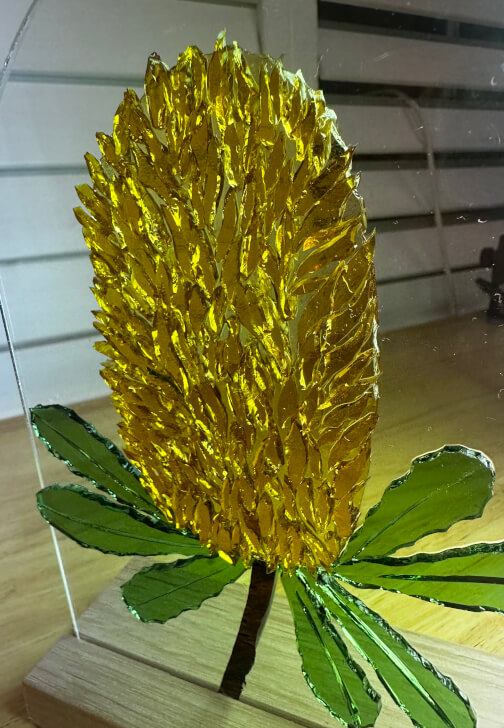 Stained Glass Mosaic Class: Beautiful Banksias