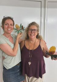 Stained Glass Mosaic Class: Beautiful Banksias