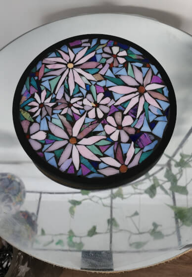 Stained Glass Mosaic Lazy Susan Workshop