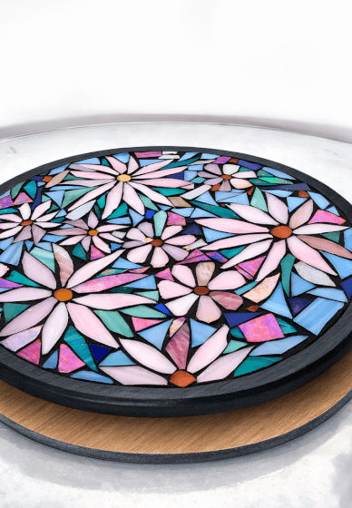 Stained Glass Mosaic Lazy Susan Workshop