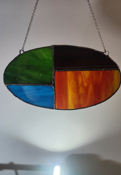 Stained-Glass Oval Panel Workshop