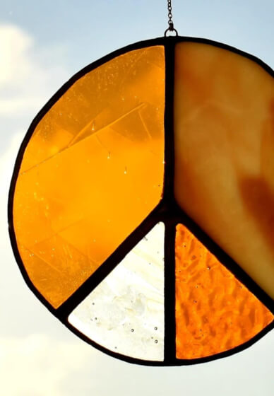 Stained-Glass Peace Sign Workshop
