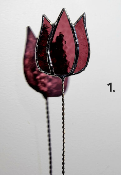Stained-Glass Stemmed Flower Tutorial Video