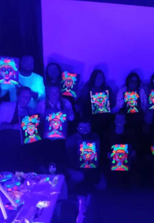 Starry Night Dragonfly Glow in the Dark Paint, Sip and Sky Tour